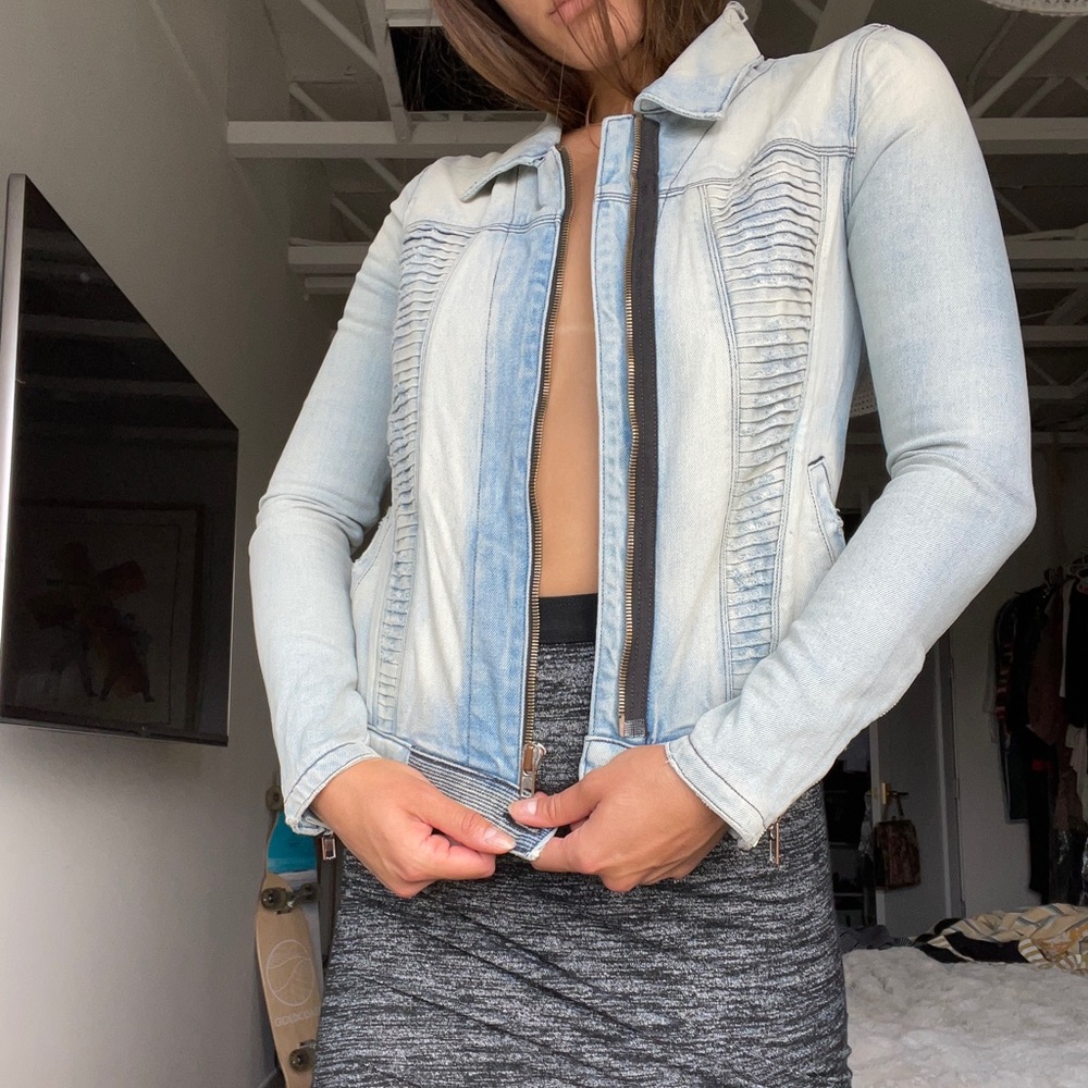 RtA MOTTO DENIM JACKET